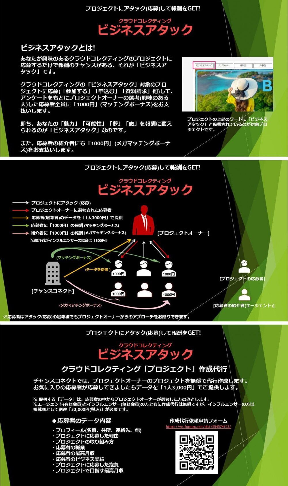 プロジェクトに応募して報酬をGET! | Chance!